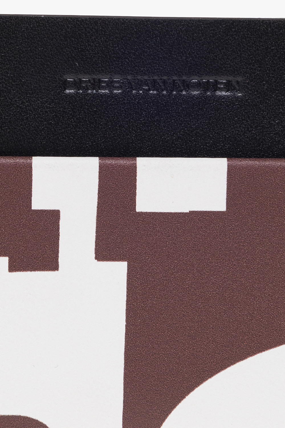 Brown Leather card holder Dries Van Noten
